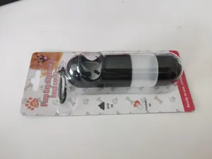 Packaged pet poop bag dispenser and hand sanitizer combo for outdoor use