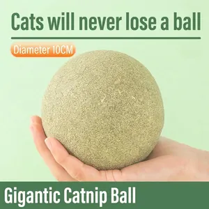 Extra großer 10cm natürlicher Katzenminze-Ball für interaktives Spiel und Zahnpflege