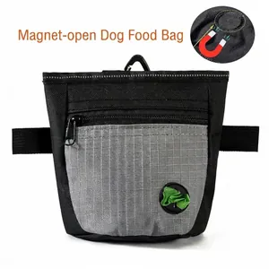 Detailansicht der Hundetrainingstasche mit Magnetverschluss und Kotbeutelspender
