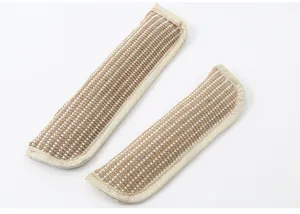 Detailed view showing the durable woven jute texture of these cat toys for teeth cleaning.