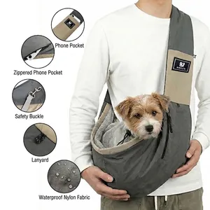 BIBICUTE portable waterproof nylon pet sling bag carrier for small dogs and cats