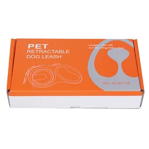 Boîte d'emballage pour laisse rétractable automatique pour chien de 5 m