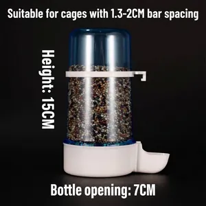 Detailansicht des Vogelfutterspenders mit 15 cm Höhe und 7 cm Durchmesser