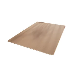 Durable beige cat scratching mat with anti-slip carpet texture for pet furniture protection
