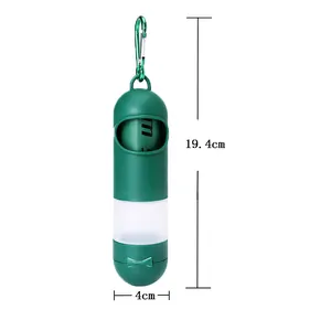 Portable pet waste bag dispenser and multi-functional storage box with carabiner