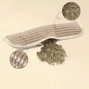 Natural Sisal Catnip Cat Toy Scratching Post Durable Woven Kitten Grinding Teeth Bite Resistant Pillow Toy For Indoor Cats Play