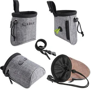 Multifunktionale Hundetraining-Leckerli-Tasche mit Reflektorstreifen und Kotbeutelspender