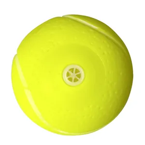 Balle de tennis couinante jaune pour chien pour l'entraînement en plein air