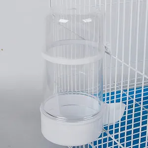 Automatischer Vogelwasserspender für Papageienkäfige mit transparentem Behälter