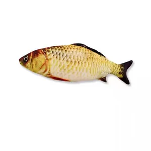 Realistic simulation fish catnip plush toy for cats to chew and play independently