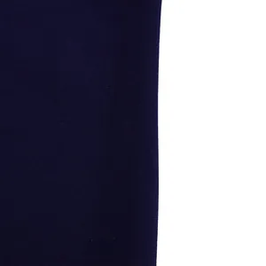 Close-up detail of navy blue knit fabric texture for a plus size bodycon pencil dress