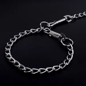 Robuste Metall Hundeleine Kette mit strapazierfähigen Karabinerhaken für Haustiere