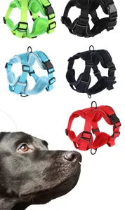 Verstellbare reflektierende atmungsaktive Hundegeschirre in fünf Farben für Hunde