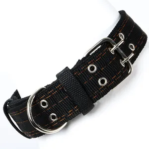 Collier pour chien en nylon épaissi à 4 couches avec boucle métallique pour grands chiens