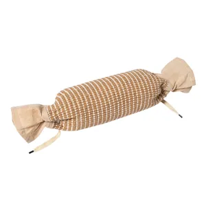 Candy Shaped Jute Cat Scratcher Toy Durable Scratch Resistant Interactive Catnip Pillow For Large Cats Grinding Claws Pet Toy