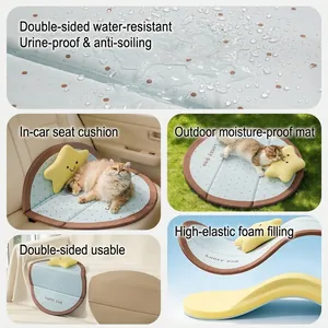 Waterproof pet mat with high-elastic foam for cats and dogs, multiple use cases