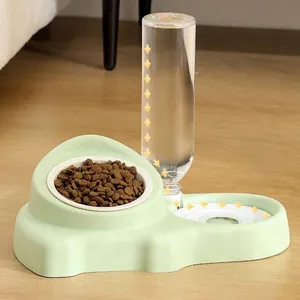 Ensemble de gamelles automatiques pour animaux avec système de siphon pour chats et chiens
