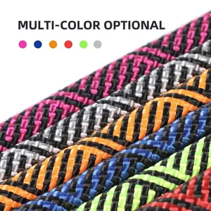 Durable braided nylon dog leash for large dogs available in multiple colors