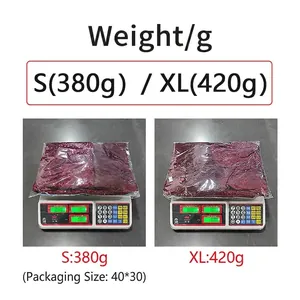 Weight and size details of a burgundy sequin party dress for shipping calculation.