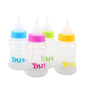 Pet nursing bottle set for newborn kittens and puppies, 150ml capacity with scales.