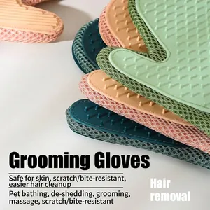 Professionelle Tierpflegehandschuhe zum Enthaaren, Baden und Massieren in verschiedenen Farben