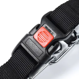 Collar de adiestramiento ajustable para perros con hebilla fuerte y cierre de seguridad