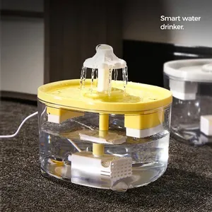 Automatischer Katzenbrunnen mit zirkulierendem Wasser und zweifachem Filtersystem