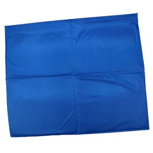 Waterproof blue gel cooling mat for pets, foldable summer cooling pad for dogs and cats