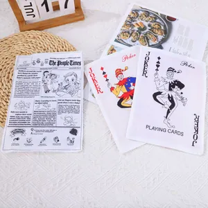 Engaging dog squeaky toys with unique crinkle newspaper and poker playing card designs