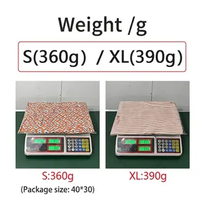 Detailed weight measurement for striped shirt dress in S and XL sizes