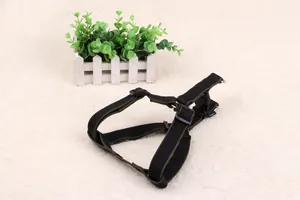 High-quality adjustable black and olive green nylon dog harness with durable buckles