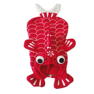 Divertente Costume Per Animali Domestici Pesce Rosso In Poliestere Halloween Trasformazione Vestiti Per Cani Gatti Cosplay Festa