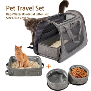 LDLC Portable Pet Carrier Bag For Cats Dogs Foldable Travel Bag With Breathable Mesh Shoulder Bag For Vehicle Use