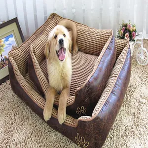 Letto per cani marrone lavabile con Golden Retriever per tutte le razze e stagioni