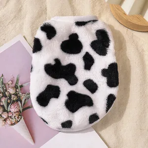 Chaleco de forro polar grueso con estampado de vaca para cachorros y gatitos