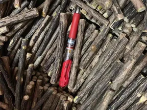 Dettaglio di bastoncini naturali di vite d'argento per gatti con penna per scala