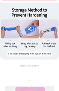Instructional guide for storing synthetic chamois pet towel to prevent hardening