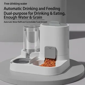 Distributore automatico 2 in 1 di acqua e cibo per gatti e cani di piccola taglia