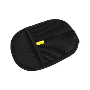 Gant d'épilation noir en maille pour animaux de compagnie pour chiens et chats