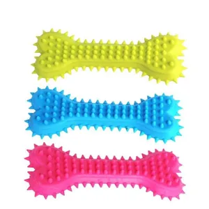 Lot de trois os à mâcher en TPR durable pour le nettoyage des dents de chien