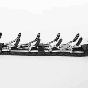 Abnehmbares Erziehungshalsband für Hunde mit Metallgliedern und Nylon-Klettverschluss.