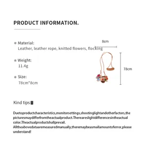 Détails des spécifications du collier pendentif chien et support de lunettes mignon