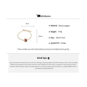 Vergoldetes Zirkon-Blumenarmband Detail mit Größe 19cm und Materialeigenschaften