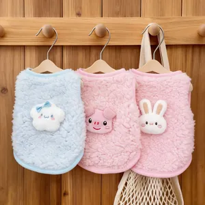 Ultra Kleine Huisdier Kleding Schattige Cartoon Konijn Varken Fleece Vest Voor Kittens Puppy Teacup Honden Lente Herfst Warme Kleding