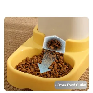 Distributeur de nourriture automatique avec sortie anti-obstruction de 60 mm