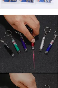Tragbares Mini-Laser-Katzenspielzeug-Set in verschiedenen Farben mit hellem rotem Strahl