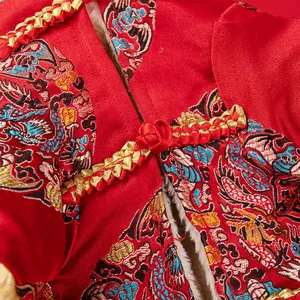 Traje Tang de Año Nuevo Chino para mascotas pequeñas con forro de felpa cálido