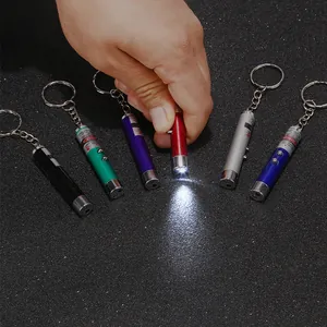 Tragbares interaktives Laserpointer-Katzenspielzeug in mehreren Farben mit LED-Taschenlampe