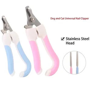 Professioneller Edelstahl Haustier Nagelknipser Set Für Hunde Und Katzen Ergonomisches Gebogenes Griff Pflege Werkzeug