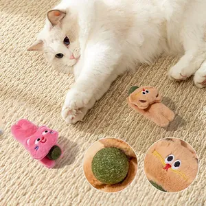 Süße Katzenplüschtiere mit natürlichen Katzenminze-Bällen zur Katzenzahnpflege